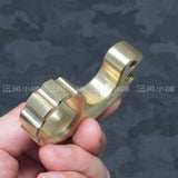 2019 Small Snail Real Brass One Finger Brass Knuckles Brass Knuckles - Tophatter Daily Deals