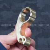 2019 Small Snail Real Brass One Finger Brass Knuckles Brass Knuckles - Tophatter Daily Deals