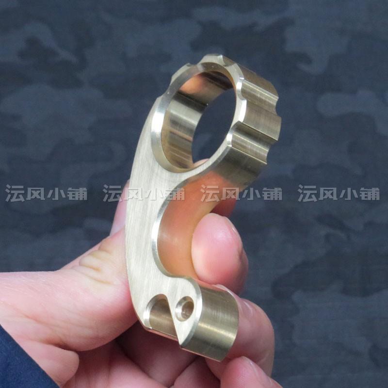 2019 Small Snail Real Brass One Finger Brass Knuckles Brass Knuckles - Tophatter Daily Deals