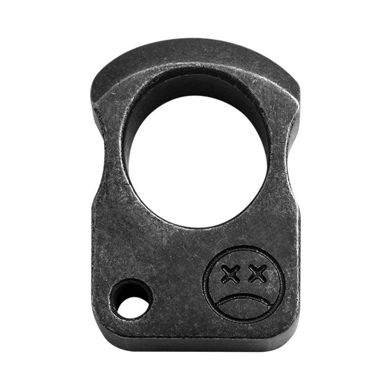 420 Stainless Steel Brass Knuckles Self Defense Real Black Brass Knuckles - Tophatter Daily Deals