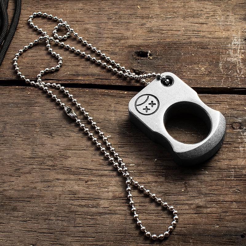 420 Stainless Steel Brass Knuckles Self Defense Real White Brass Knuckles - Tophatter Daily Deals