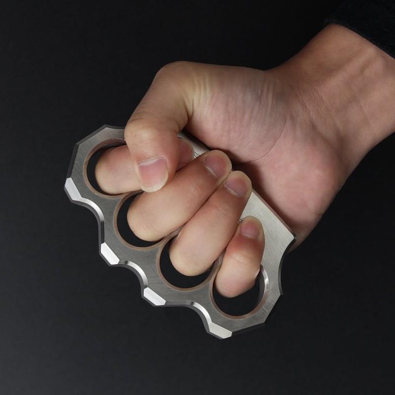 Brass Knuckle Rings Real 304 Stainless Steel - Cakra EDC Gadgets Brass Knuckles - Tophatter Daily Deals