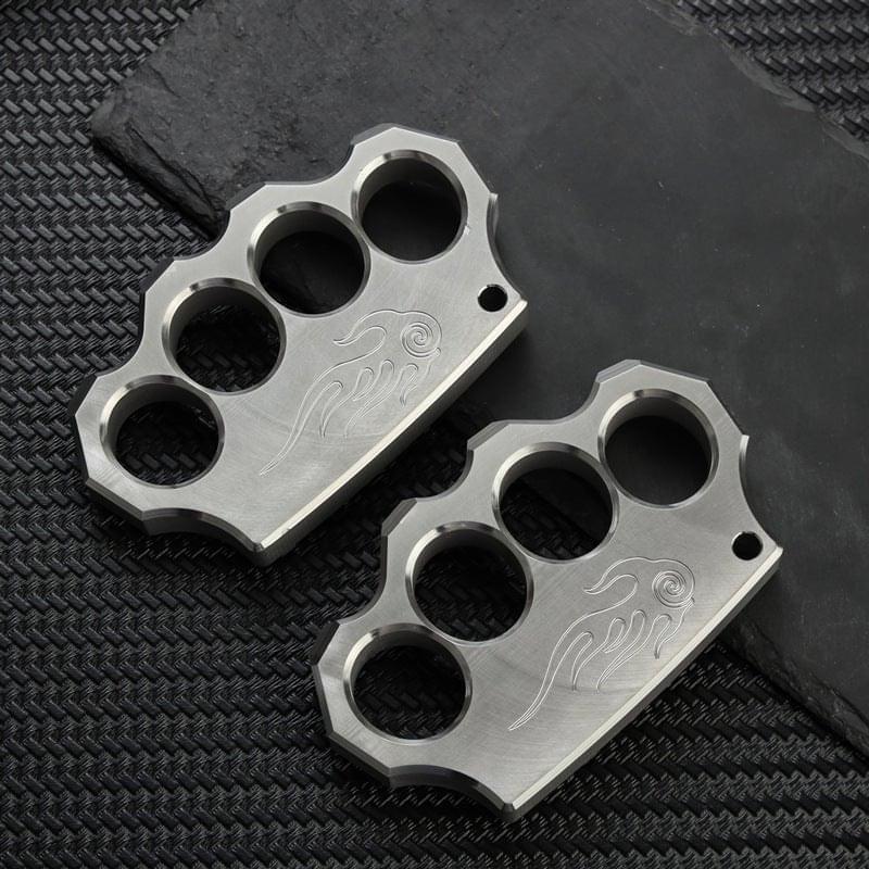 Brass Knuckle Rings Real 304 Stainless Steel - Cakra EDC Gadgets Brass Knuckles - Tophatter Daily Deals
