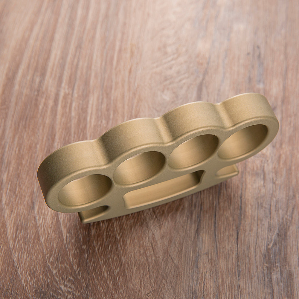 Golden Full Aluminium Full Size Brass Knuckles Bottle Opener Brass Knuckles - Tophatter Daily Deals