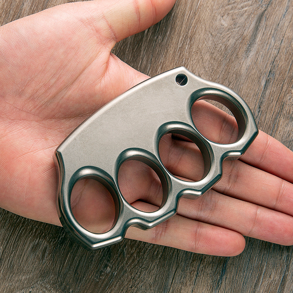 2025 New Full Titanium Edc Weapons Brass Knuckles Brass Knuckles - Tophatter Daily Deals