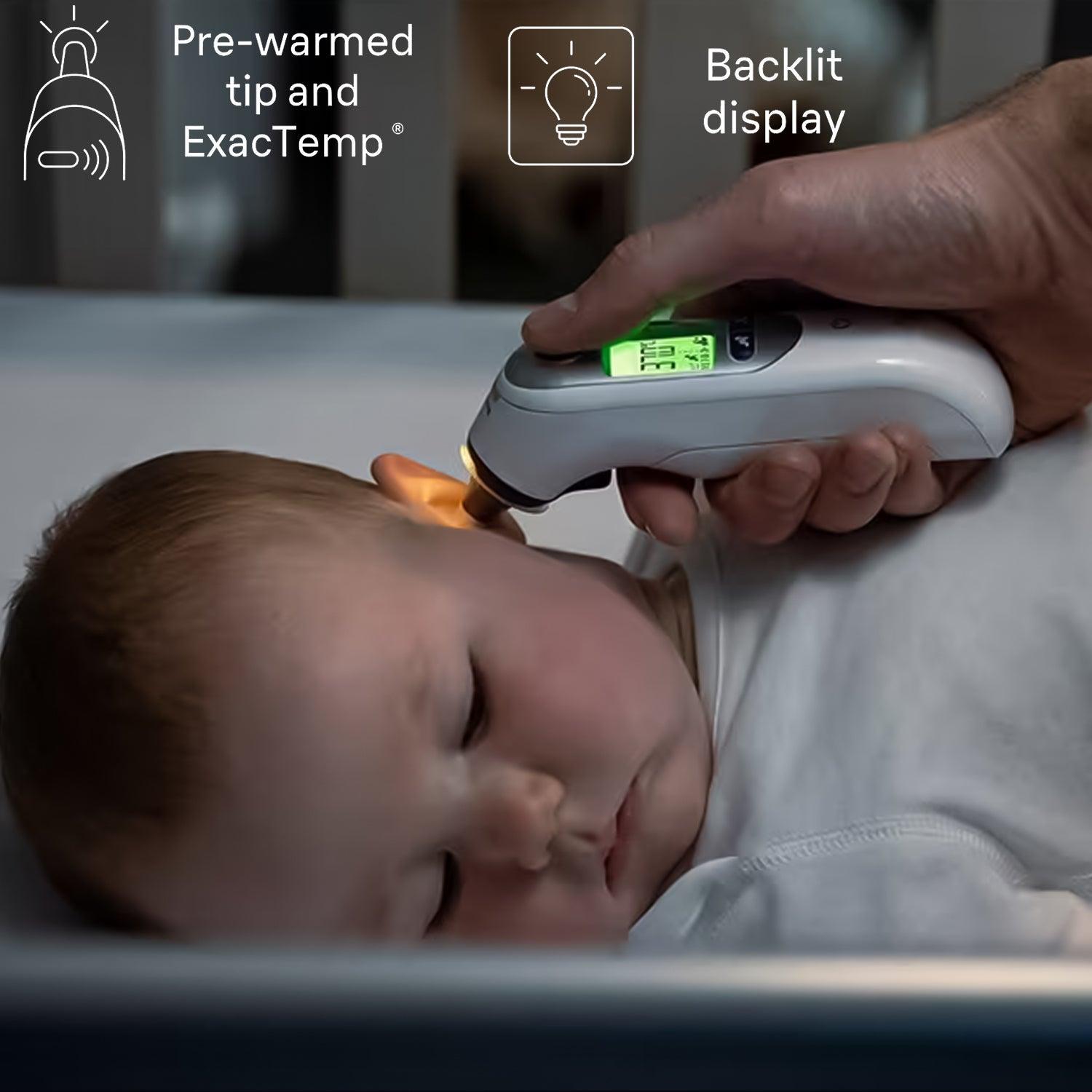 Digital Ear Thermometer - 7+ connect Ear thermometer | App Compatible Technology | Colour-coded Digital Display | Baby And Infant Friendly Health Care - Tophatter Daily Deals