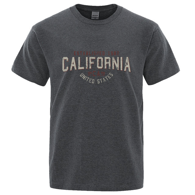 Breathable Loose O-Neck Shirts Hip Hop Tees Dark Gray Tee - Tophatter Daily Deals