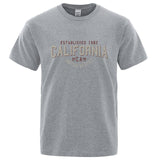 Breathable Loose O-Neck Shirts Hip Hop Tees Gray Tee - Tophatter Daily Deals