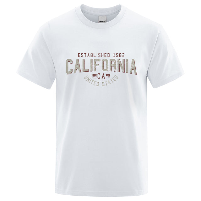 Breathable Loose O-Neck Shirts Hip Hop Tees White Tee - Tophatter Daily Deals