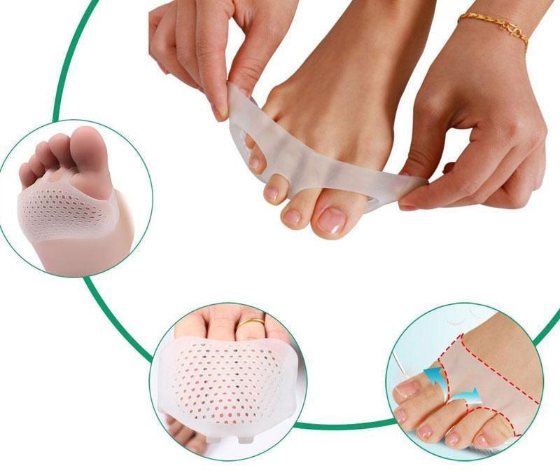 Metatarsal Pads Breathable Gel Forefoot Cushions Set Of 2 - Tophatter Daily Deals