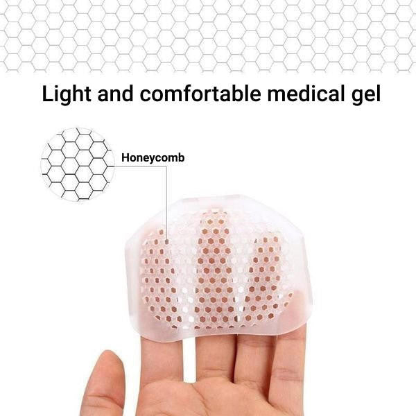 Metatarsal Pads Breathable Gel Forefoot Cushions Set Of 2 White - Tophatter Daily Deals