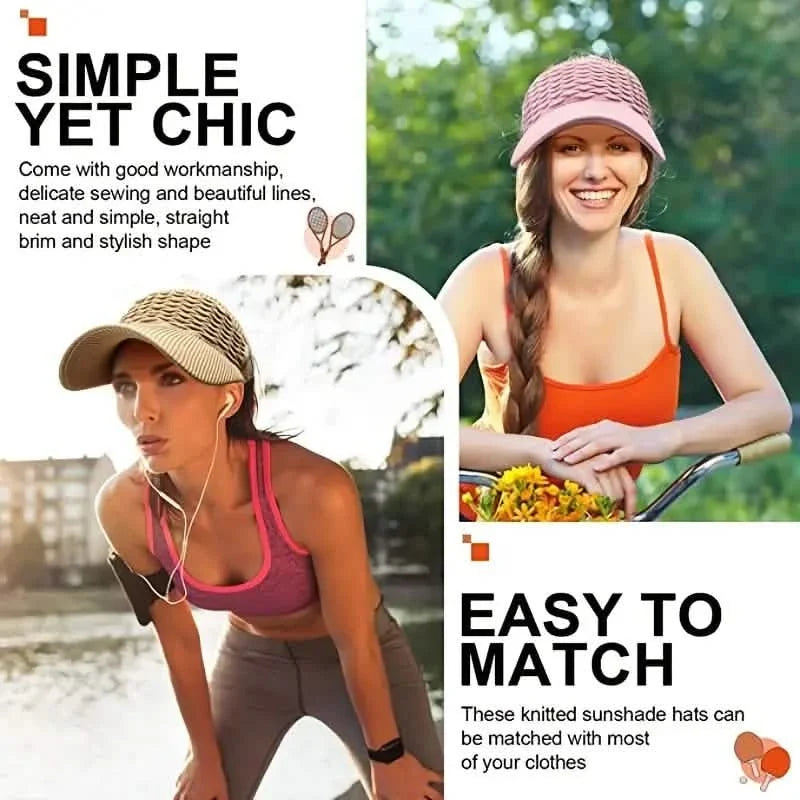 Breathable Sun Visor Cap for Outdoor Sports Hats - Tophatter Daily Deals
