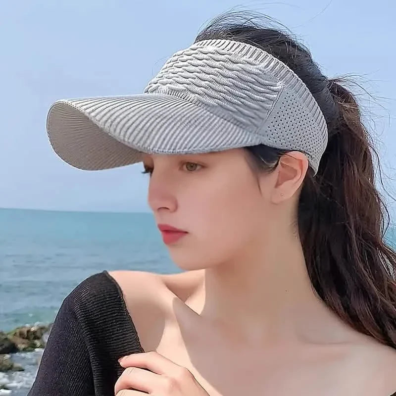 Breathable Sun Visor Cap for Outdoor Sports Hats - Tophatter Daily Deals