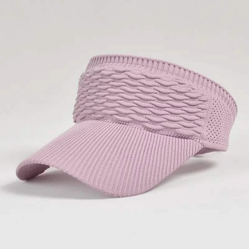 Breathable Sun Visor Cap for Outdoor Sports Pink Hats - Tophatter Daily Deals