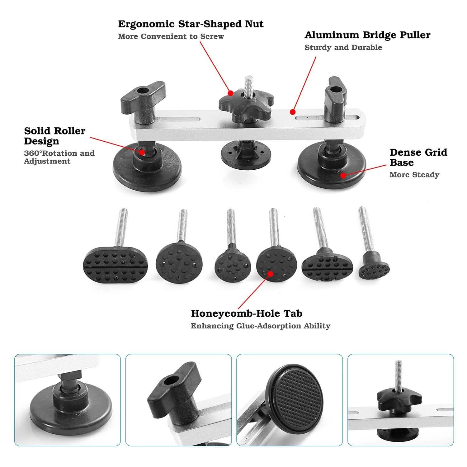 Bridge Puller Body Dent Removal Kits for Car Automotive - Tophatter Daily Deals