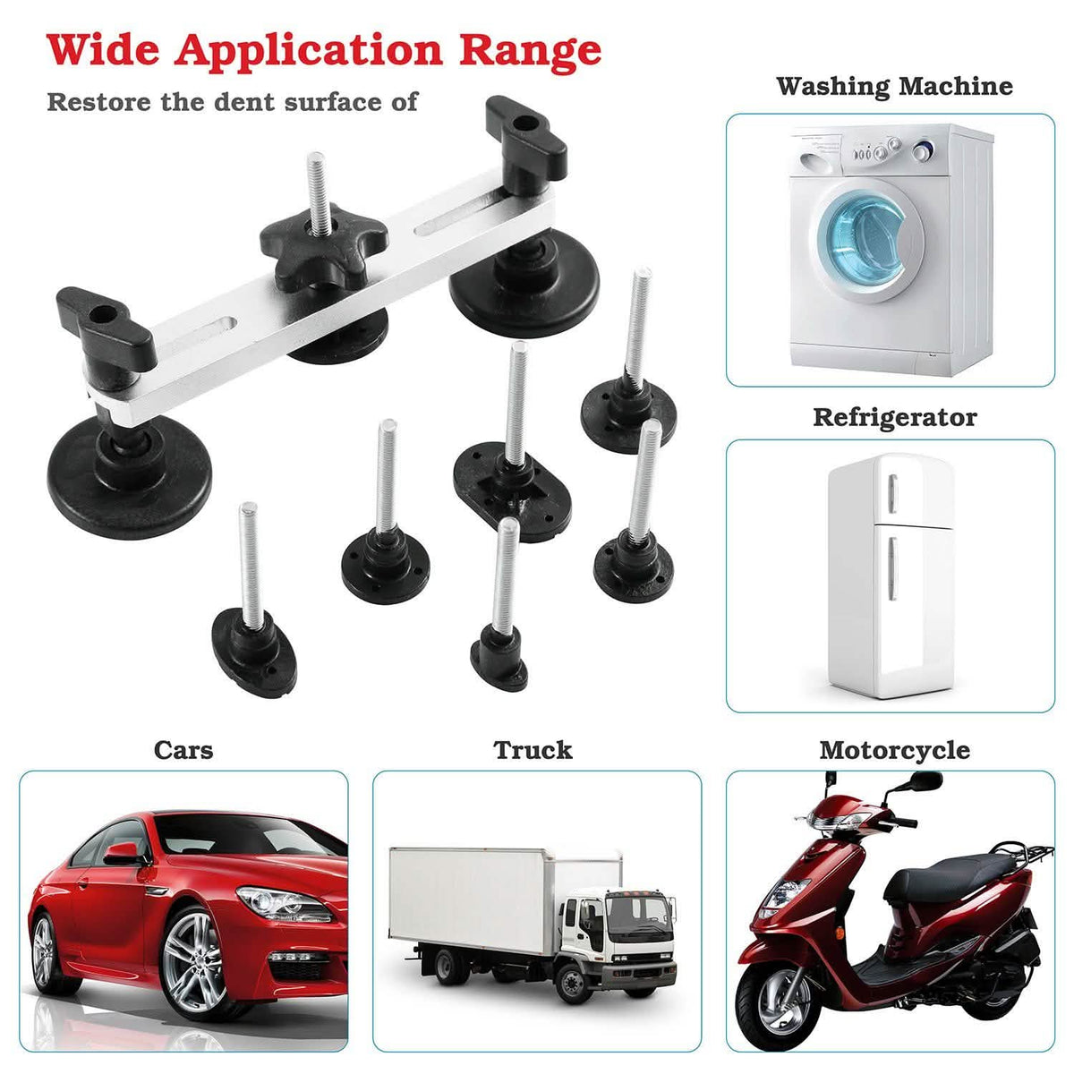 Bridge Puller Body Dent Removal Kits for Car Automotive - Tophatter Daily Deals