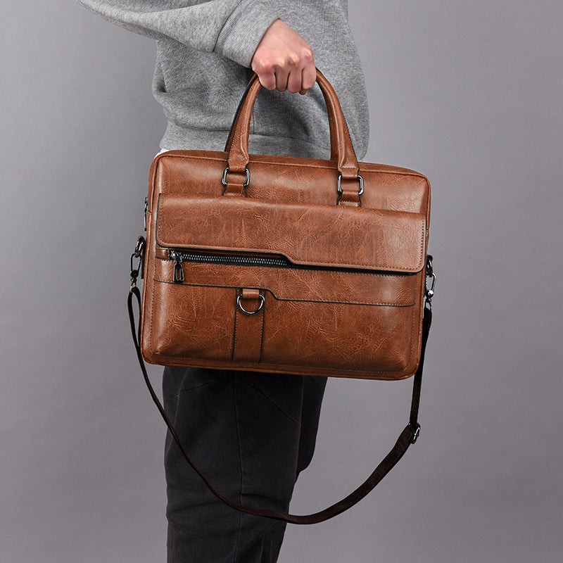 Man Briefcase for Laptop Messenger MEN BAG - Tophatter Daily Deals