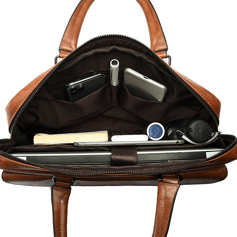Man Briefcase for Laptop Messenger MEN BAG - Tophatter Daily Deals