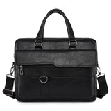 Man Briefcase for Laptop Messenger Black MEN BAG - Tophatter Daily Deals