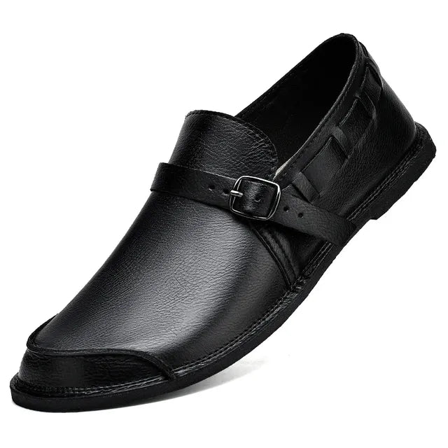 British Style Men Loafers Black Men Shoes - Tophatter Daily Deals