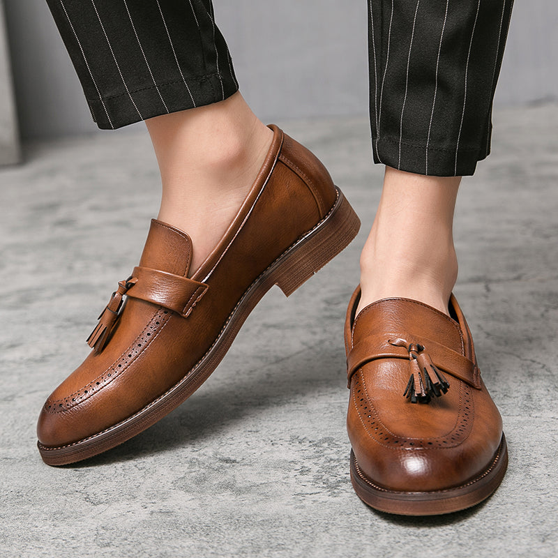 British Style Tassel Dress Shoes Men Shoes - Tophatter Daily Deals