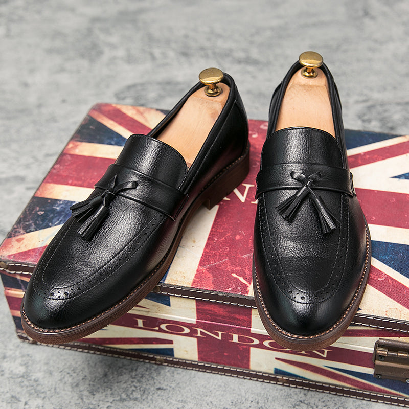 British Style Tassel Dress Shoes Men Shoes - Tophatter Daily Deals