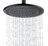 Bright Showers Waterfall Shower Head with Adjustable Angle and Anti-clogging Silicone Nozzles,9 inch Oil-rubbed Bronze Home Improvement - Tophatter Daily Deals