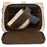 Smith & Wesson® Croc Crossbody Concealed Carry Handbag Handgun Purses - Tophatter Daily Deals