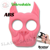 Brutus Self Defense Keychain ABS Knuckles - Pink Punchy Puppy SD-KeyChain - Tophatter Daily Deals