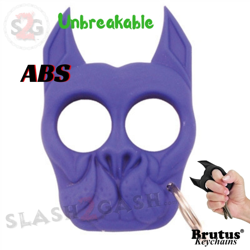 Brutus Self Defense Keychain ABS Knuckles - Lavender Punchy Puppy SD-KeyChain - Tophatter Daily Deals