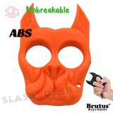 Brutus the Bulldog Self Defense Keychain ABS Knuckles - 15 colors Orange SD-KeyChain - Tophatter Daily Deals