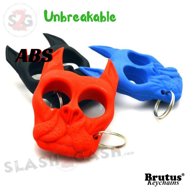 Brutus the Bulldog Self Defense Keychain ABS Knuckles - 15 colors SD-KeyChain - Tophatter Daily Deals