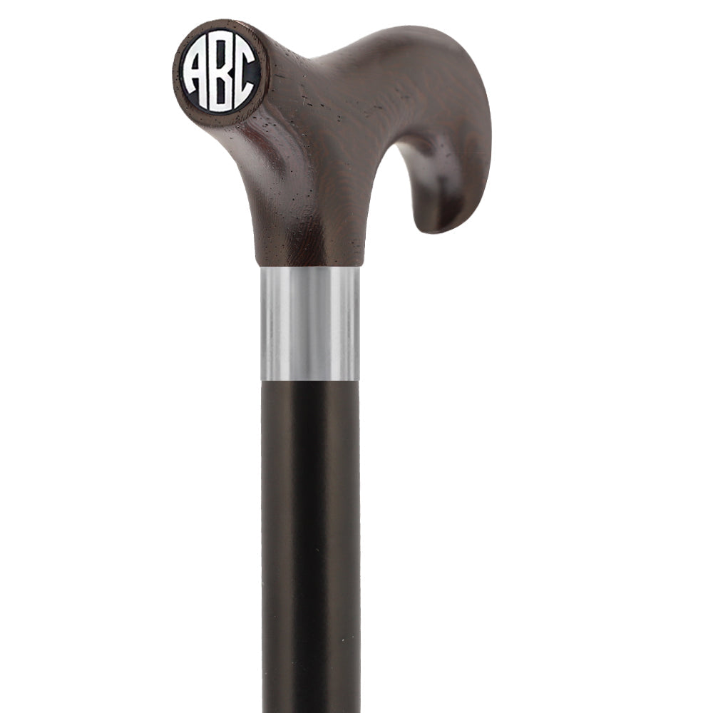 Custom-Engraved Wooden Cane: Choose Color & Personalize - Tophatter Daily Deals