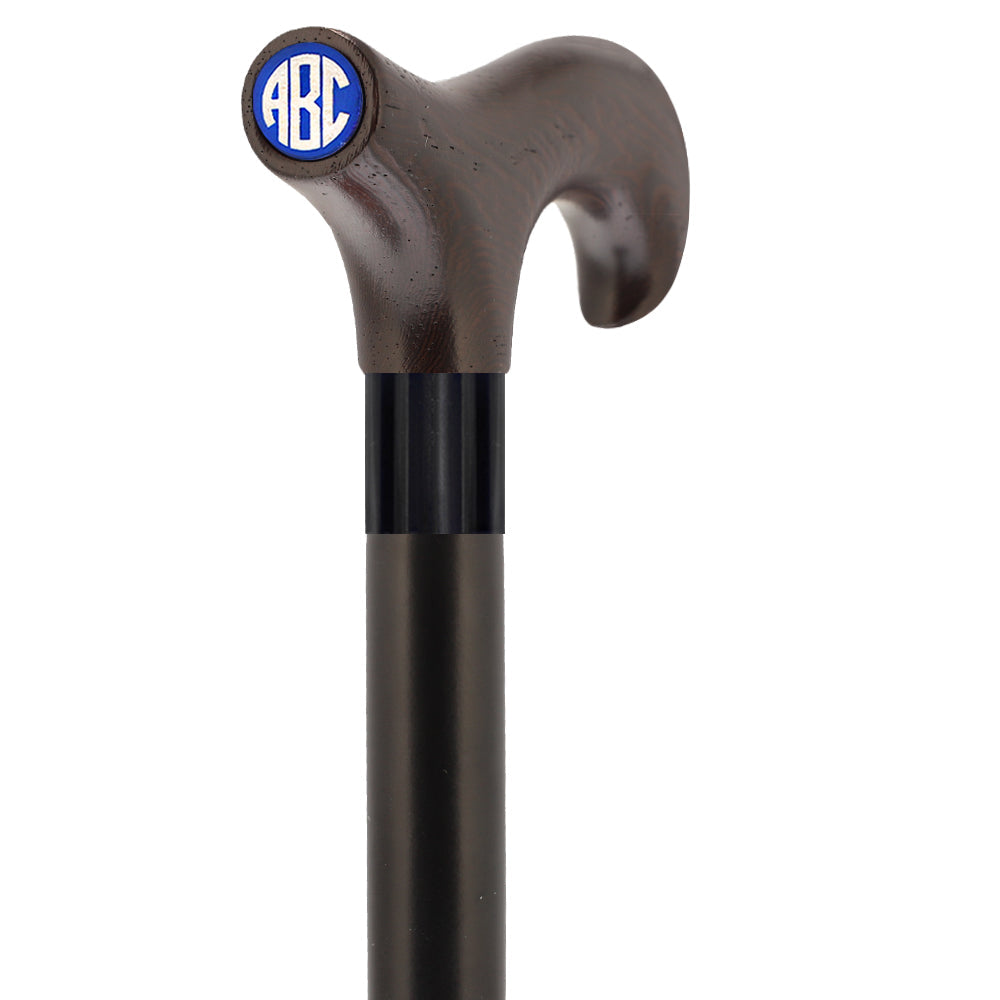 Custom-Engraved Wooden Cane: Choose Color & Personalize - Tophatter Daily Deals