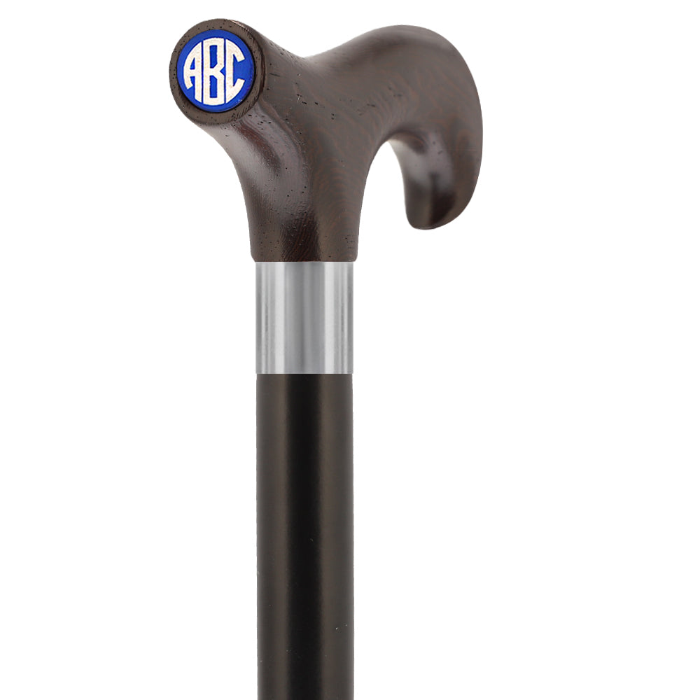 Custom-Engraved Wooden Cane: Choose Color & Personalize - Tophatter Daily Deals
