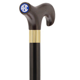 Custom-Engraved Wooden Cane: Choose Color & Personalize - Tophatter Daily Deals