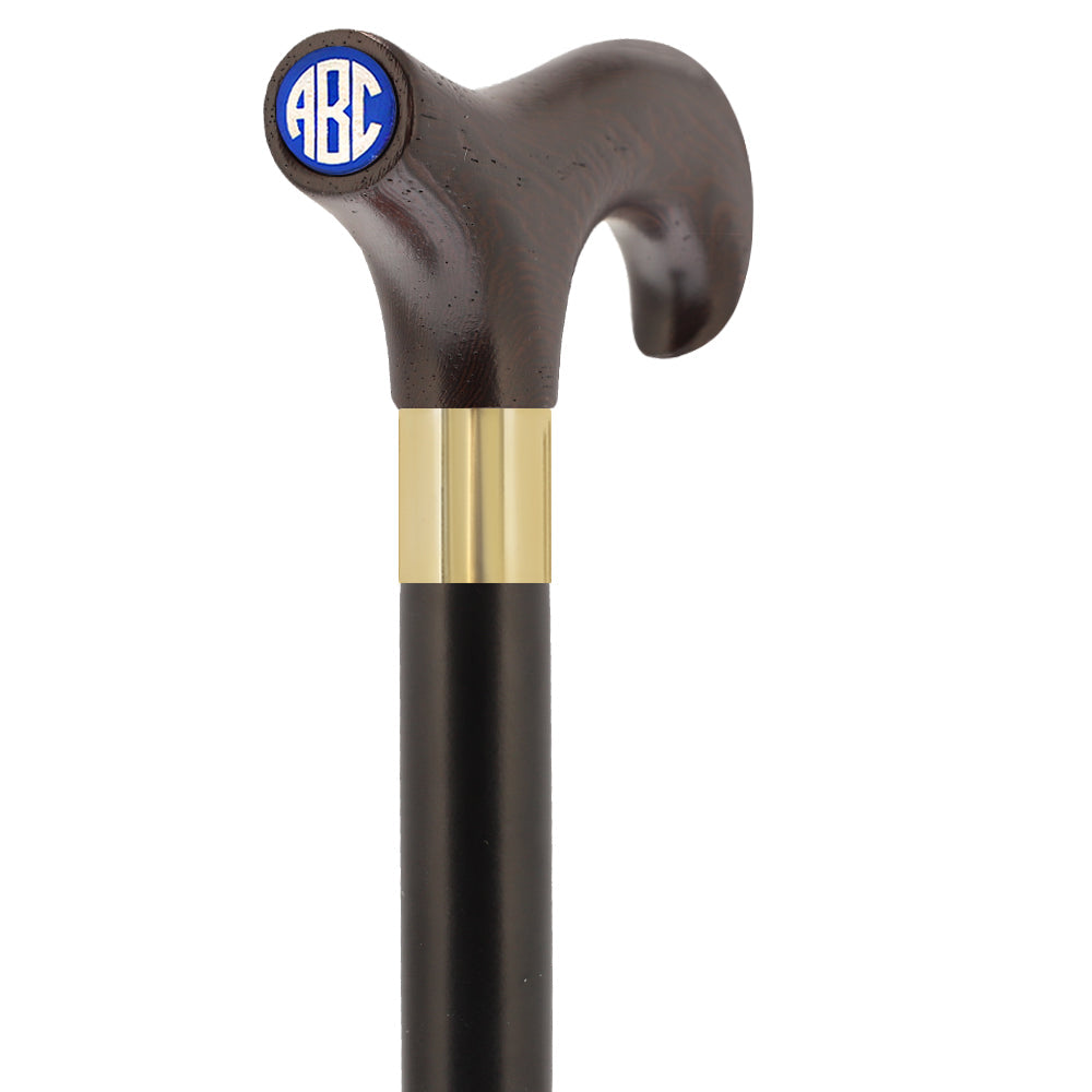 Custom-Engraved Wooden Cane: Choose Color & Personalize - Tophatter Daily Deals