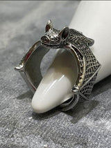 ADJUSTABLE METAL FLYING BAT BIKER RING - Tophatter Daily Deals