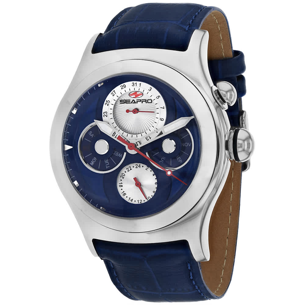 Seapro Men's Chronoscope // SP0132 Blue Watches - Tophatter Daily Deals