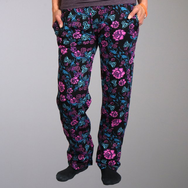 Hot Leathers Ladies Roses Lounge Pants Pajama Bottoms Boy Shorts - Tophatter Daily Deals