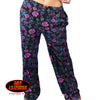 Hot Leathers Ladies Roses Lounge Pants Pajama Bottoms Boy Shorts - Tophatter Daily Deals