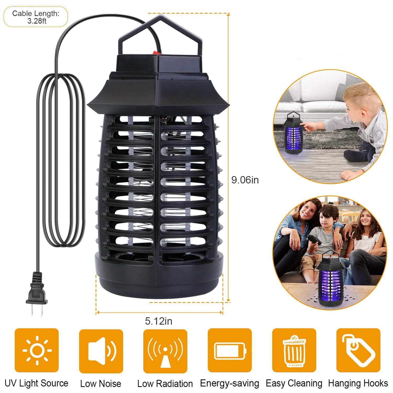 Bug Zapper Electric UV Mosquito Killer Lamp Pest Control - Tophatter Daily Deals