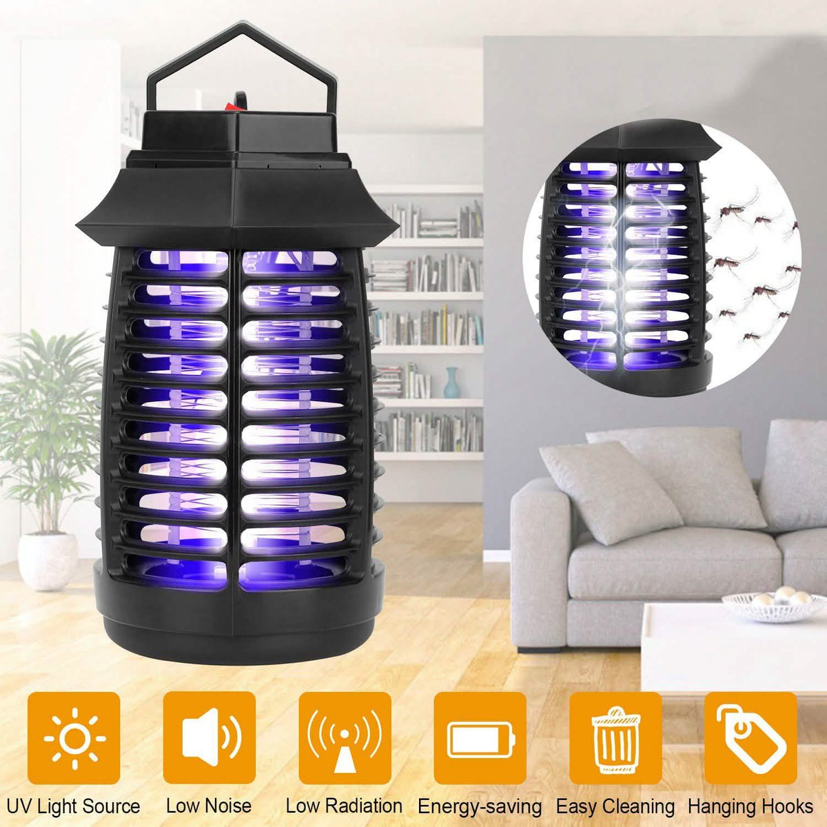 Bug Zapper Electric UV Mosquito Killer Lamp Pest Control - Tophatter Daily Deals