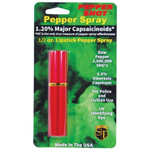 12) Pepper Shot Mixed Colors Lipstick Spray with Display No Display Self Defense - Tophatter Daily Deals