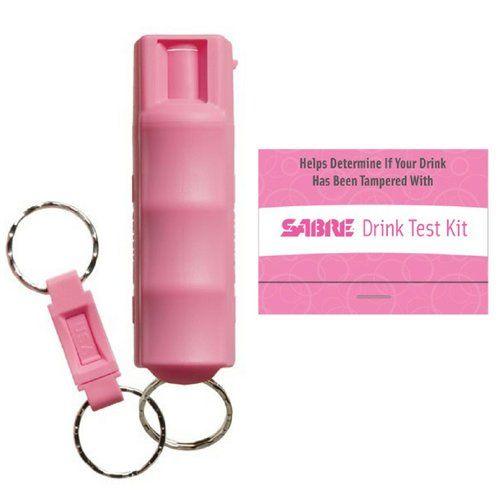 15 Units Sabre Key Case Pepper Spray and Drink Test Kit Self Defense - Tophatter Daily Deals