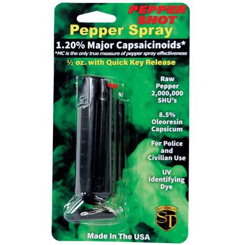 12) Black Pepper Shot Spray with Counter Display Option No Display Self Defense - Tophatter Daily Deals