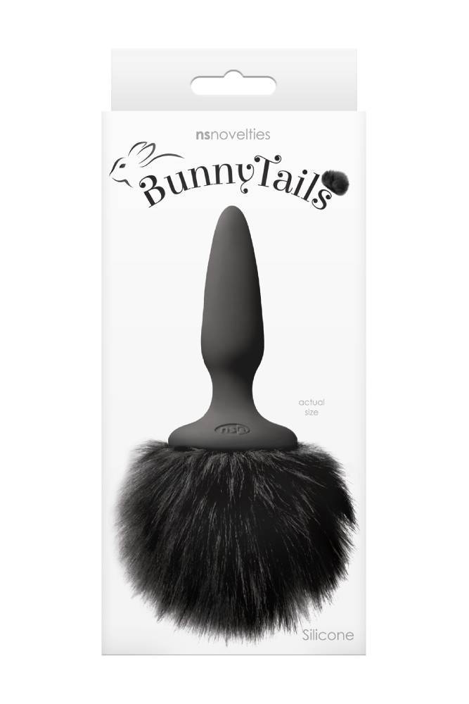NS Novelties - Bunny Tails - Mini Butt Plug - Black - Fur Sex Toy - Tophatter Daily Deals