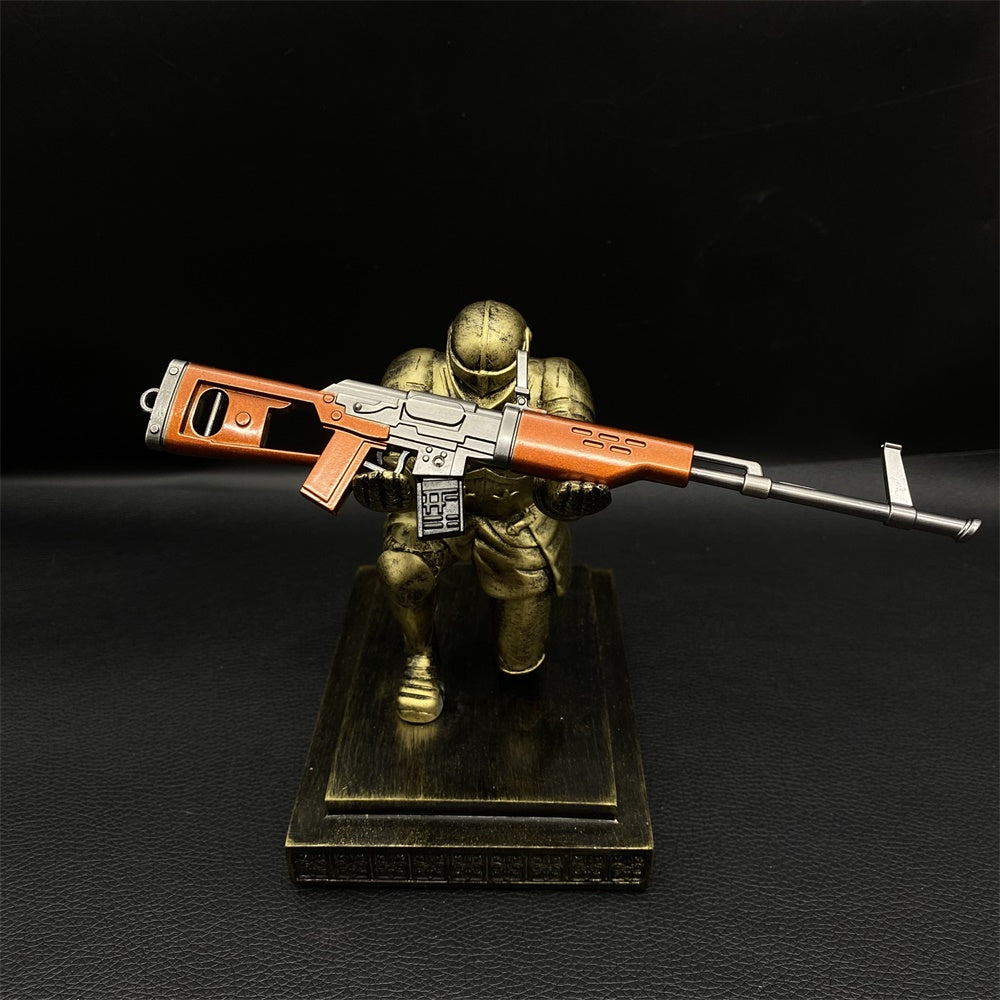 Miniature Metal Busrt Assault Rifle 17CM/6.7" - Tophatter Daily Deals