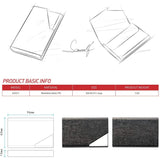 Business Name Card Holder Luxury PU Leather and Stainless Steel Multi Card Case School, Office & Art Supplies - Tophatter Daily Deals