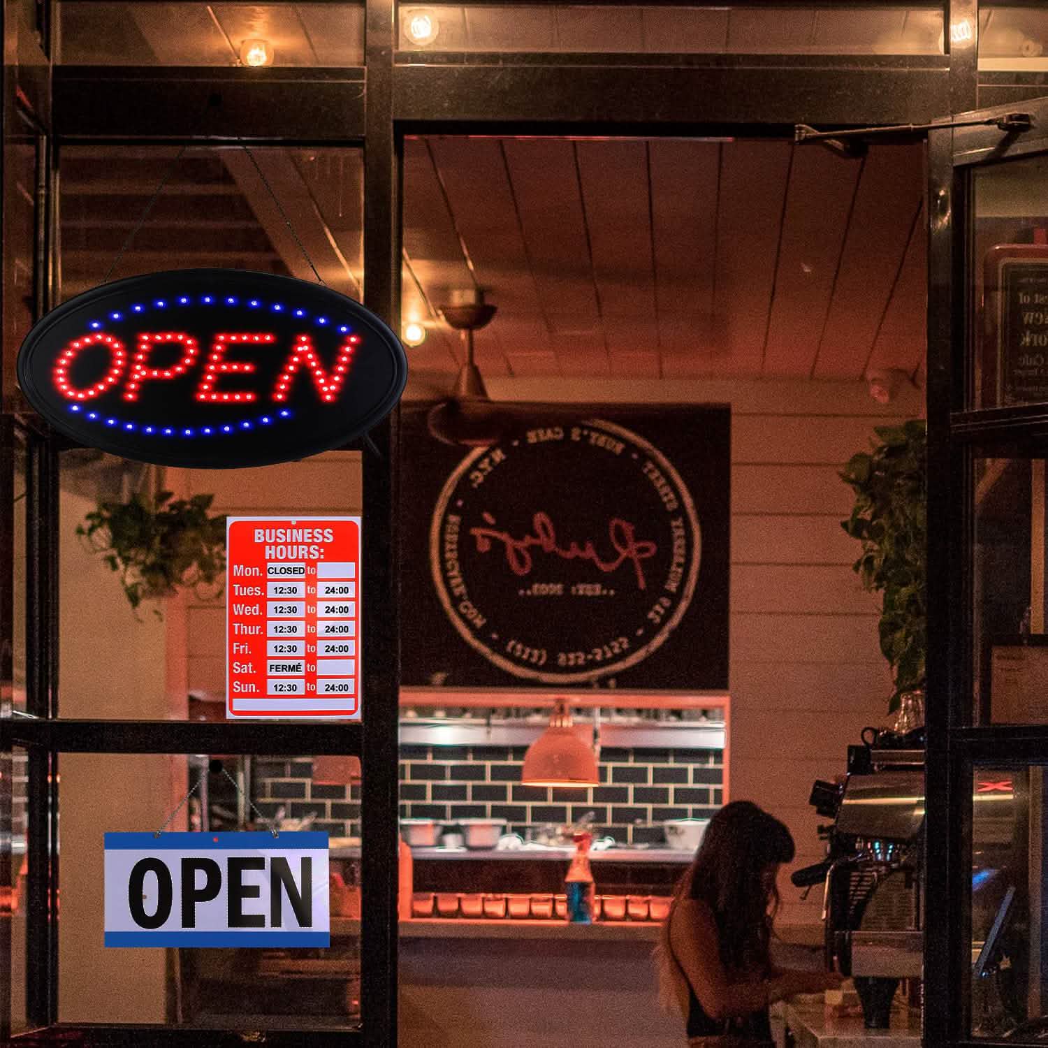 Business Neon Open Sign Advertisement Board with Steady Flashing Modes School, Office & Art Supplies - Tophatter Daily Deals